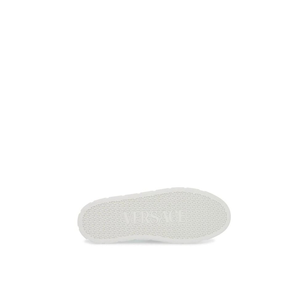 Versace White Sneakers with Silver Accent - Picture 5 of 5